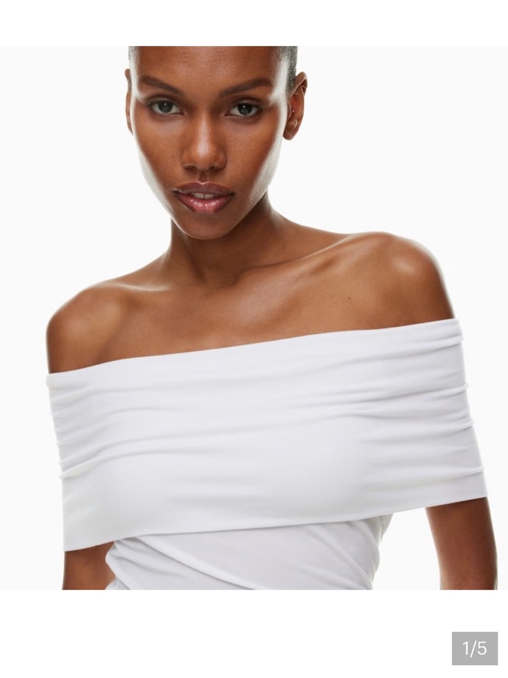 Babaton by Aritzia Streamline Sleeveless Off-Shoulder Stretch Top in Pink XXS